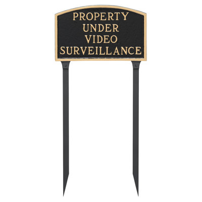 Property Under Video Surveillance Statement Garden Sign