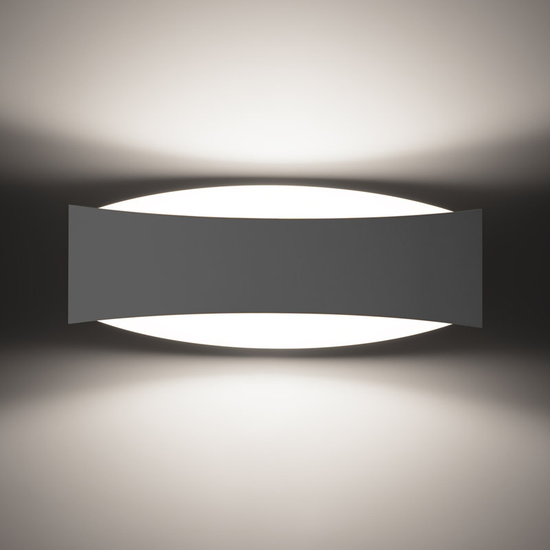 Toni Steel Flush Mounted Sconce, White