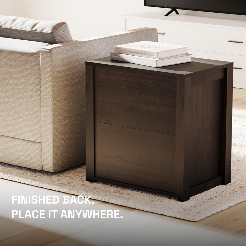 23” 2 Drawer Nightstand, Espresso