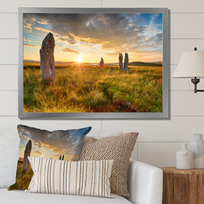 Pierres debout sur toile