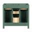 Meuble-lavabo Bathroon sans lavabo, armoire de salle de bain simple autoportante moderne avec 4 tiroirs et 2 armoires, armoire de rangement pour la salle de bain, meuble-lavabo avec cadre en bois massif seulement (Évier non inclus)