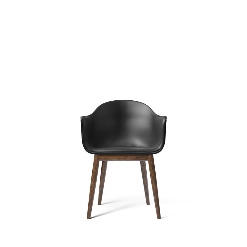 Harbour Upholstered Arm Chair, Dark Stained Oak, Fiord 2 961 Wool