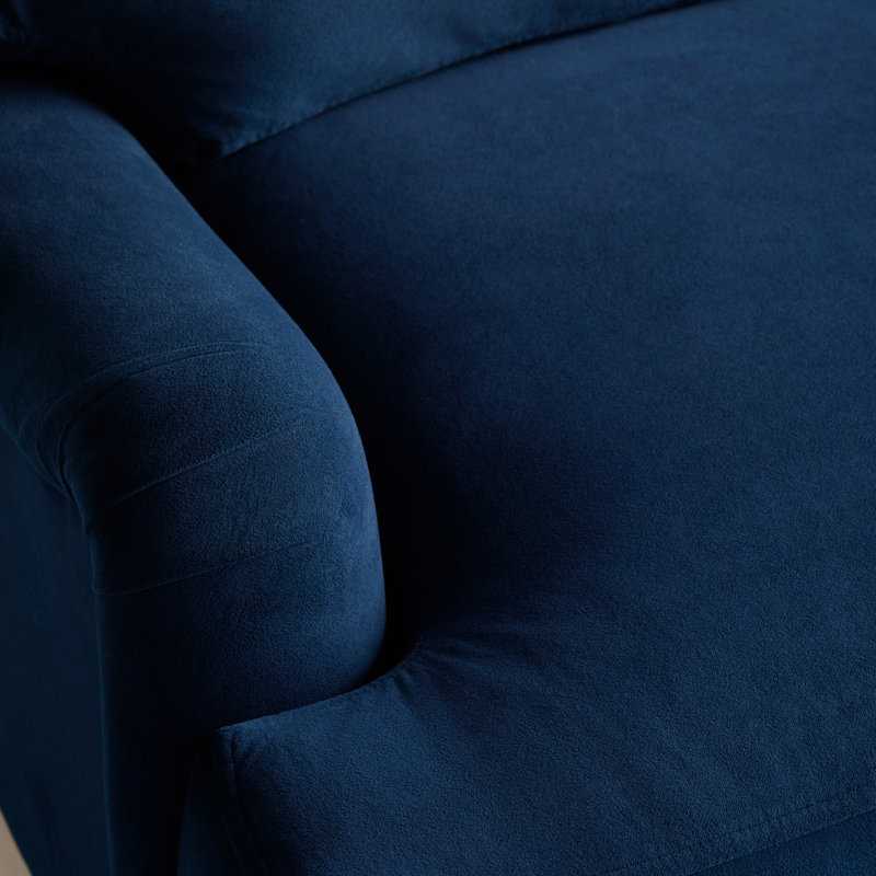 Walters Tight Back Loveseat, Canvas Navy Sunbrella® Canvas