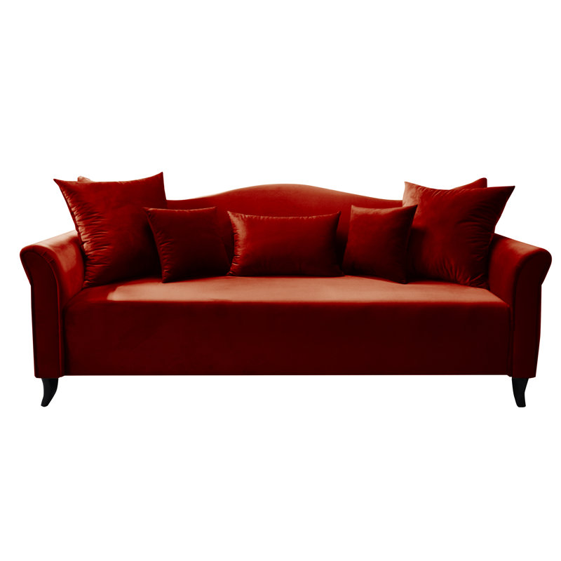 4 Seater Sofa, Burgundy
