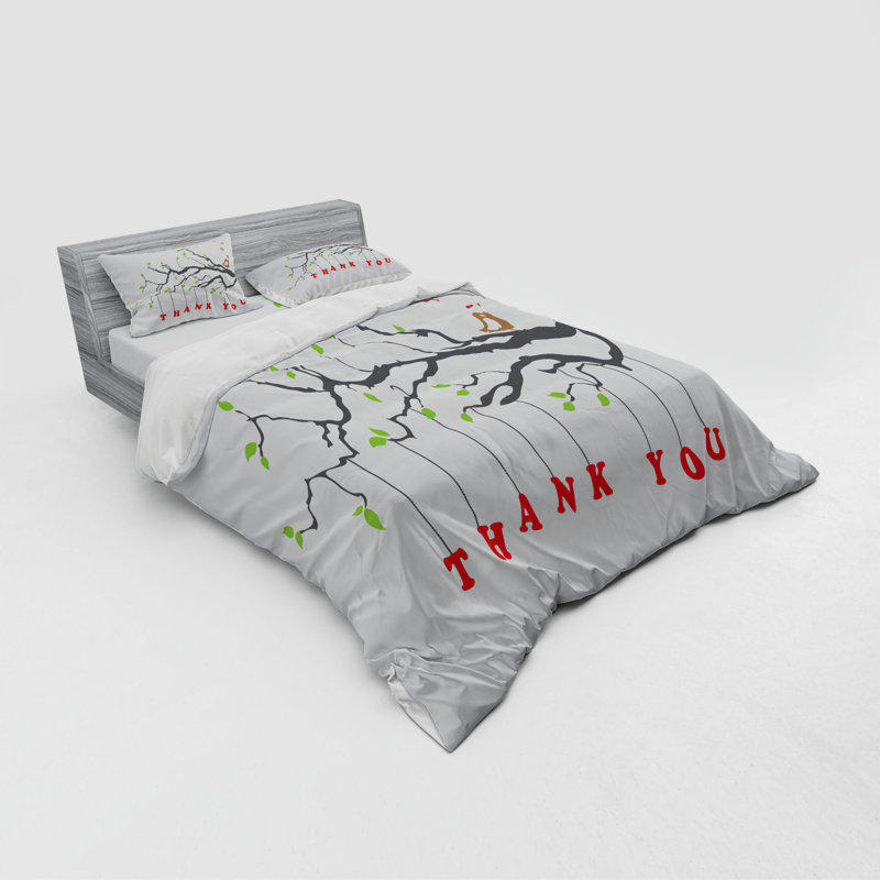 Farmhouse / Country Polyester Duvet Cover, Queen Duvet Cover + 3 Additional Pieces