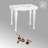 Belle Epoque Ceramic Wall Mount Console Bathroom Sink with Overflow-47904953