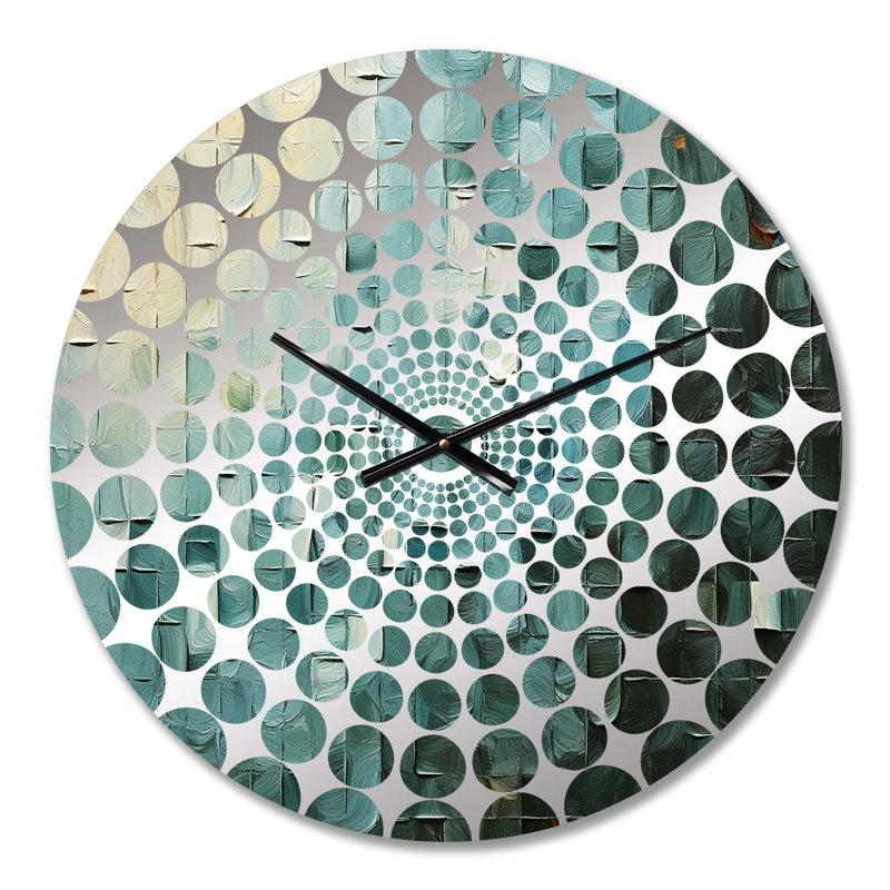 Aliyat - Horloge murale peinture abstraite, Petit