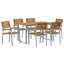 7 Piece Garden Dining Set Metal-1335245475