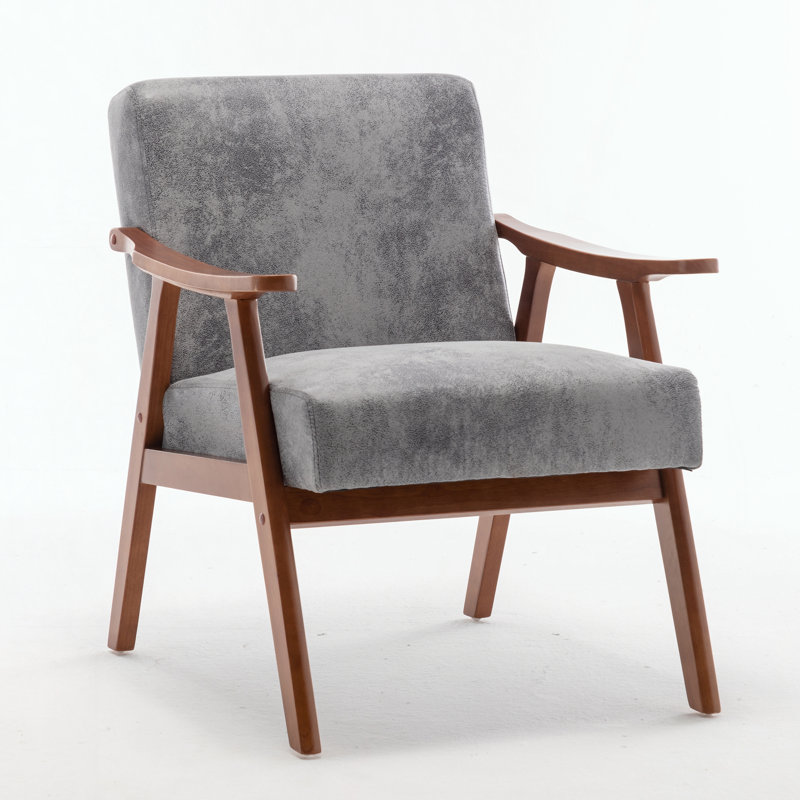 Chaise de salon avec structure en bois massif