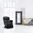 Faux Leather Heated Massage Chair with Ottoman-708106161