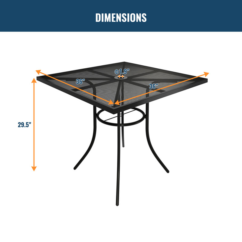 Table de salle à manger d'extérieur Mykailah