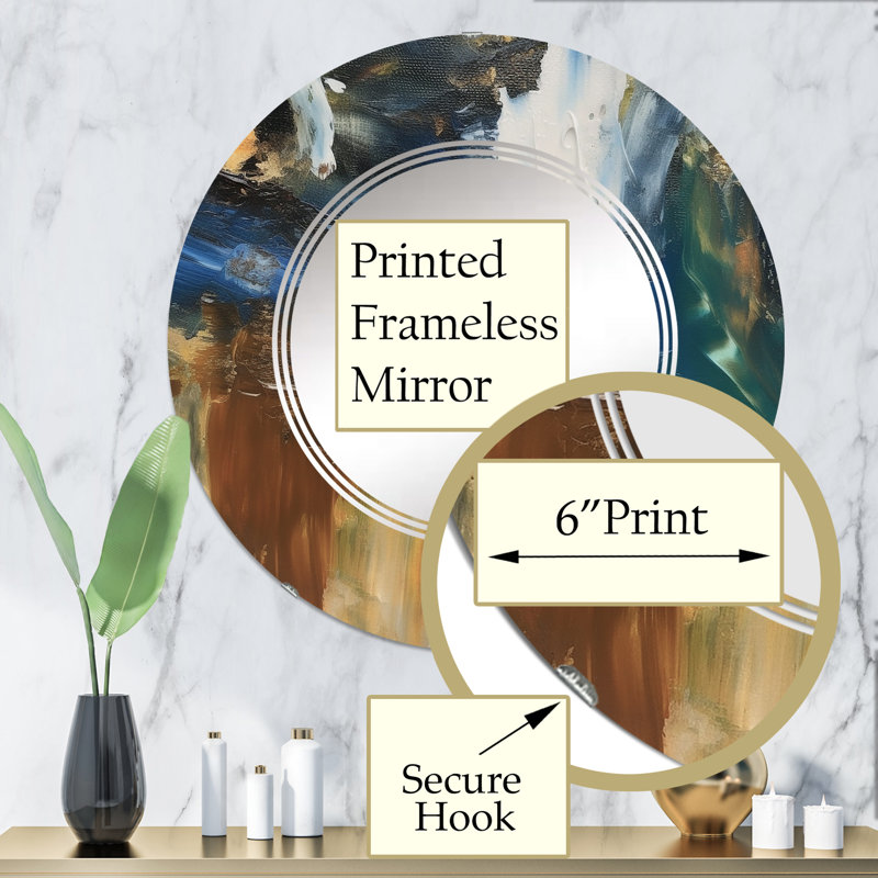 Miroir mural Branwell, 32 po x 32 po