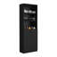 Bibliothèque 2 portes avec tablettes supérieures