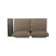 Fauteuil droit - Aluminium kaki, choix spacieux. 64,84 po Profondeur, 30,83 po de largeur, 26,44 po de hauteur, 43,27 lb Poids élégant. P, l, H, Wt