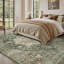 Soft Green Machine Washable Vintage Area Rug For Living Room, Bedroom-117397857-130544539