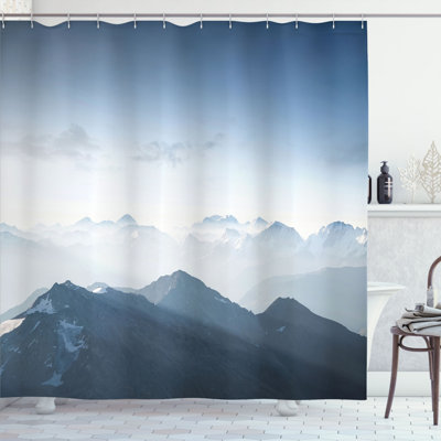 Farmhouse Shower Curtain with Hooks Included
