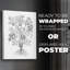 B&W Plant Specimen II -Canvas Print Only - NOT FRAMED-118062649