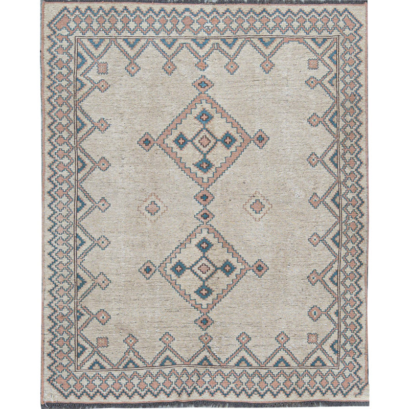 Hand-Knotted High-Quality Gray Area Rug