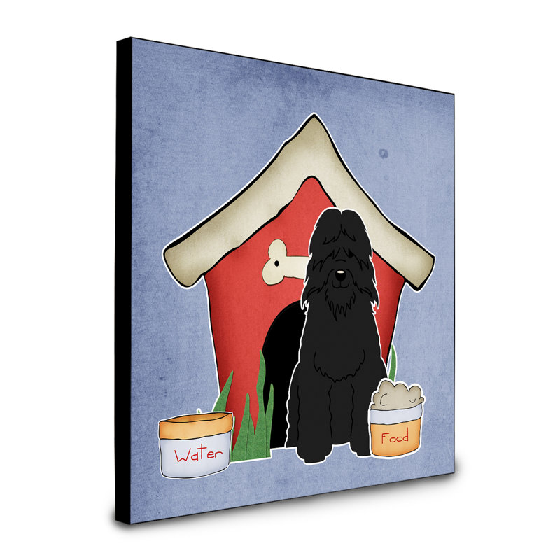 Panneau mural d’art collection dog house Scarvinia, Bouvier des Flandres
