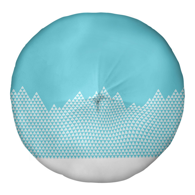 Coussin Katelyn Elizabeth, 26 po x 26 po, Bleu sarcelle