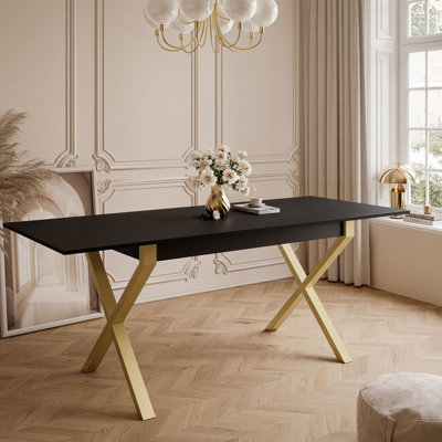 Courtnay Extendable table 140 cm, "X" legs