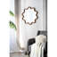Miroir 30 po x 31 po avec cadre en bois brun foncé inégalé, salon, chambre à coucher, vestibule 29,75 po, style mural distinctif et éclairage