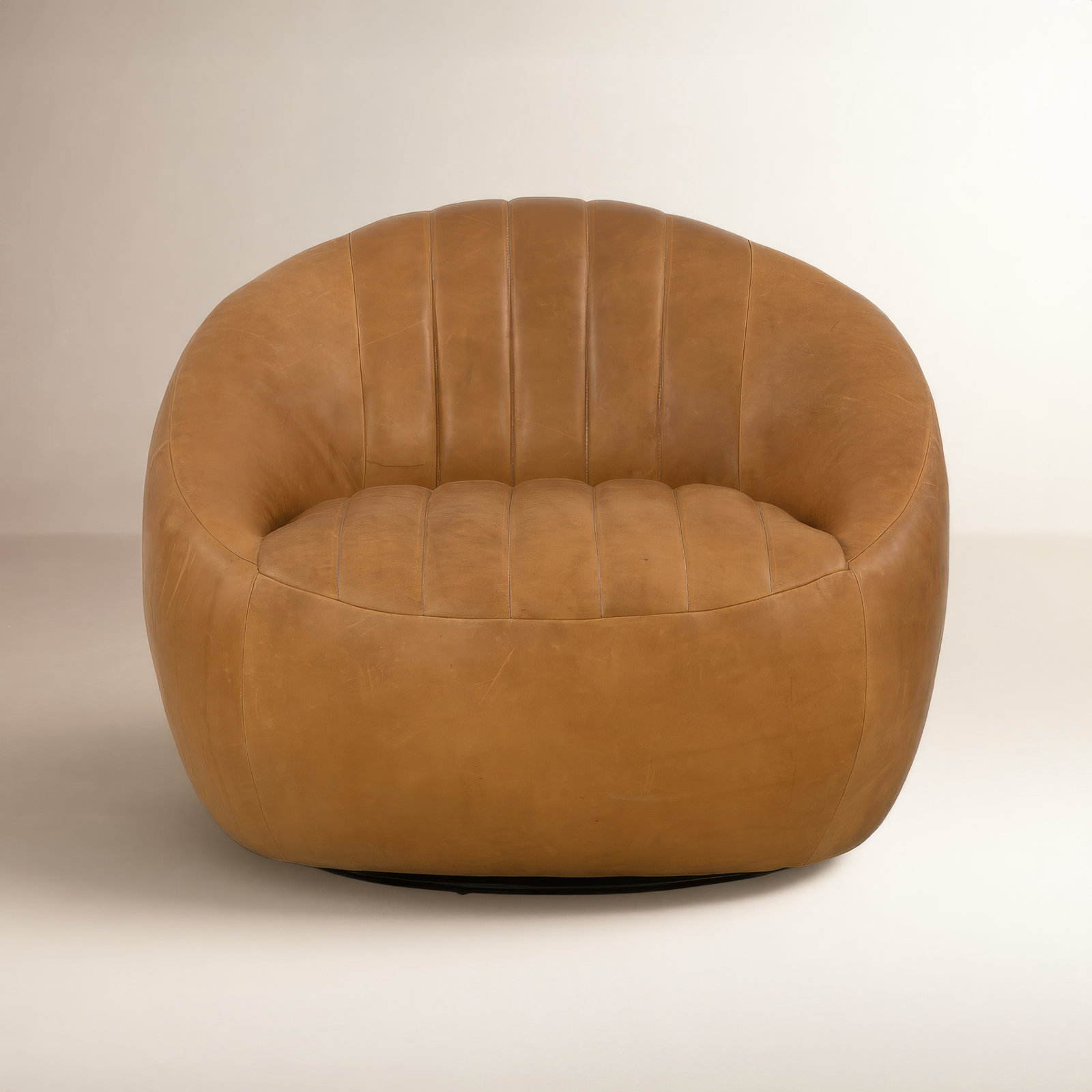 Anita Swivel Barrel Chair, Heirloom Sienna