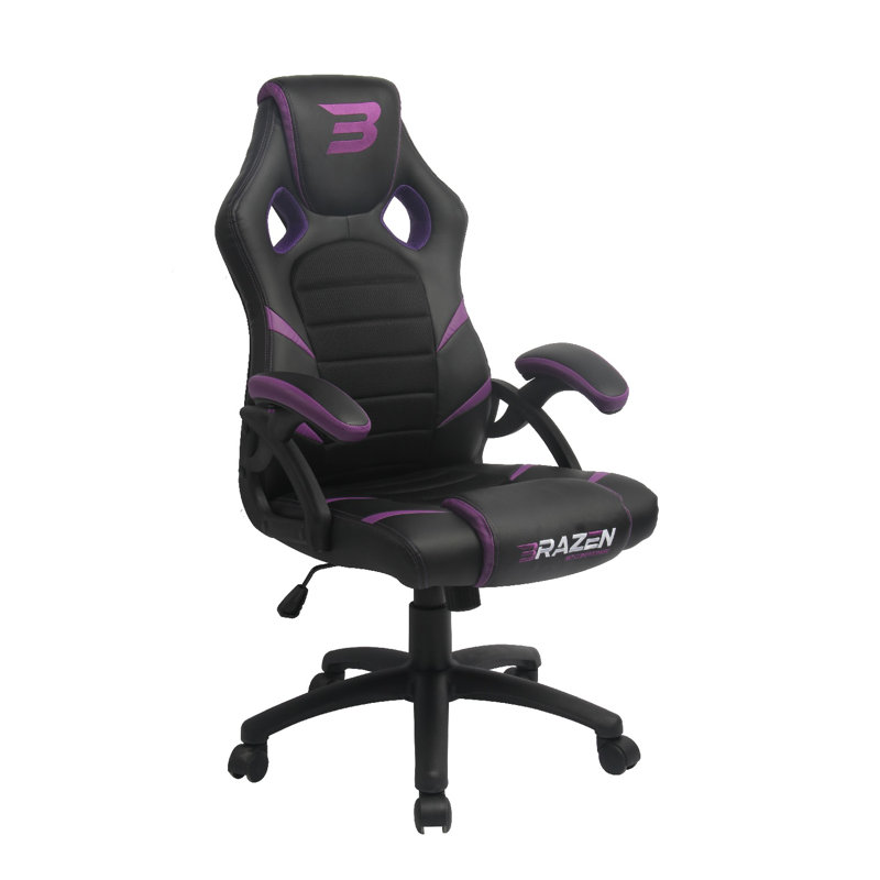 BraZen Puma PC Gaming Chair, Purple