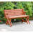 Alicia 4 - Person Cedar Solid Wood Patio Dining Set Rectangular Table