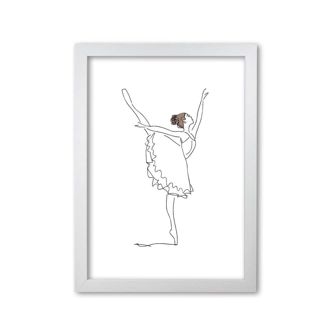 Ballet Dancer Line Drawing - Painting