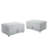 Modern Upholstered Faux Fur Square Storage Ottoman(Set Of 2)-30476200