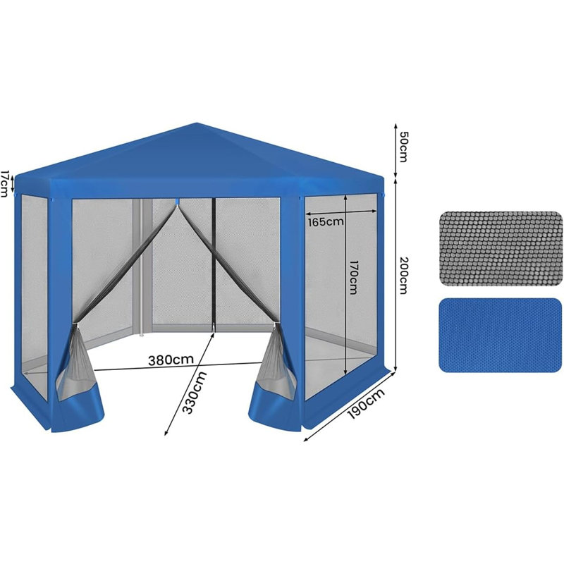 Bruckner 4 x 3m Metal Dome Gazebo