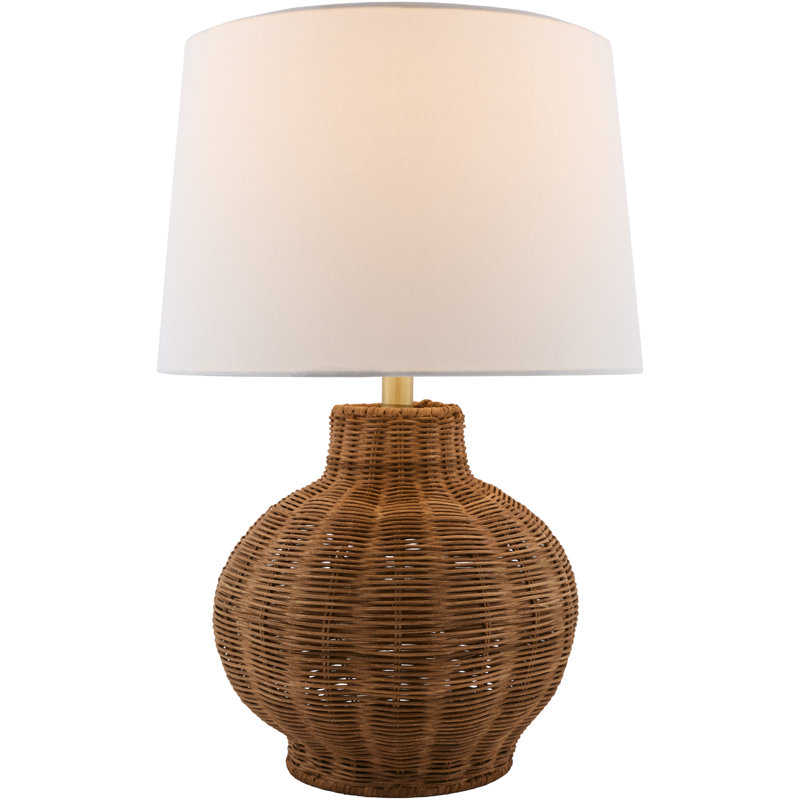 Lampe de table Bourland, Marron foncé