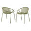 Ensemble de salle à manger d'extérieur moderne 7 pièces avec chaise empilable 7 pièces
