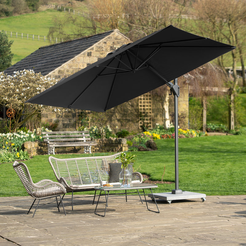 Aarne 270cm Cantilever Parasol, Grey