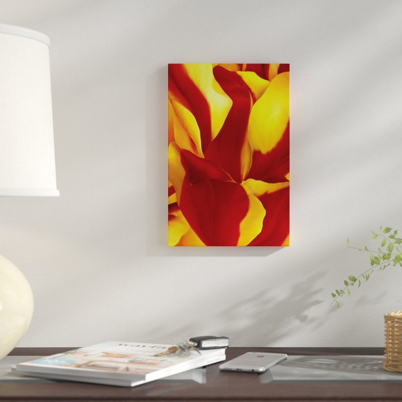 « magnifique fleur ii », reproduction d’impression sur toile, H 18 po x l 12 po x P 1,5 po, Toile tendue, Pas de tapis