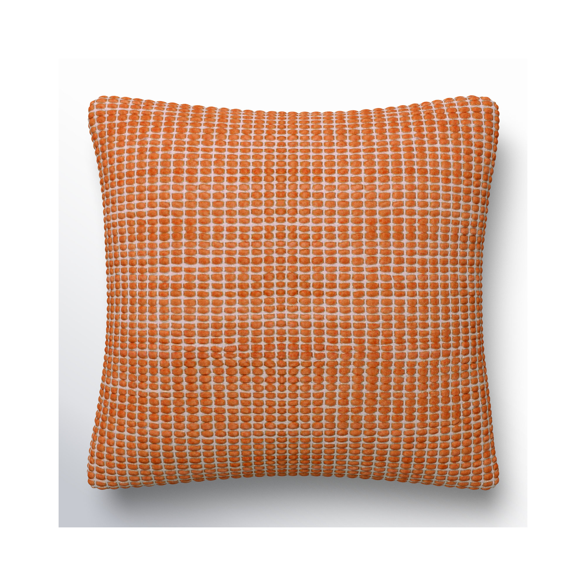 Waverly Wool Throw Pillow, Rust, Polyester/Polyfill, 18" x 18"