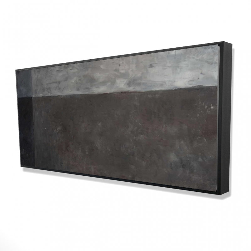 Shades of gray - 24"x48" Framed canvas
