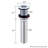 Grid Bathroom Sink Drain with No Overflow-21726986
