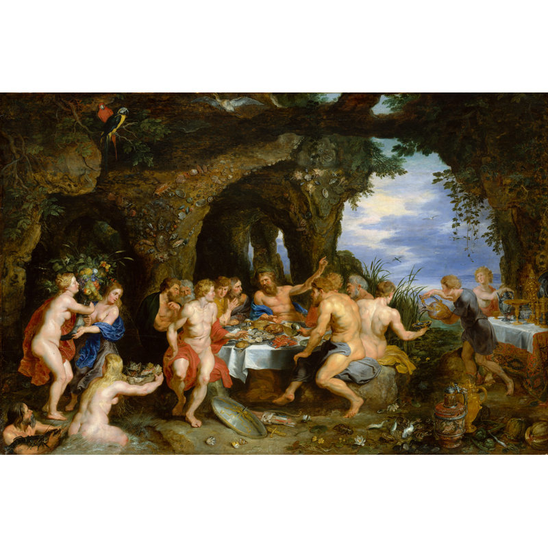 « fête of achelous » par peter paul rubens, reproduction d’art