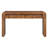 Rustic Console Table with Fluted Drawer Front, Entryway Table with Curved Corners & Thick Legs, Sturdy Sofa Table for Hallway & Living Room (Brown)