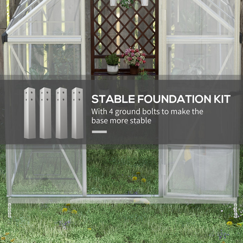 6' W x 8' D Hobby Greenhouse