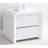 Set Of 2 Chest Of 2 Drawer High Gloss Side Table