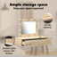 Glass Medium Mirror Vanity Table-1651553470