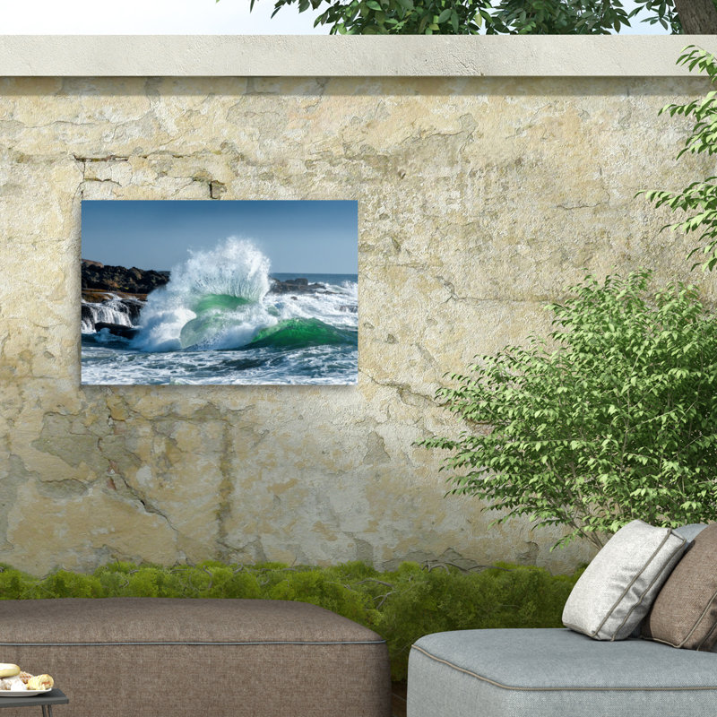 «Seascape 3 on Canvas» par David Rothstein, reproduction, H 16 po x l 24 po