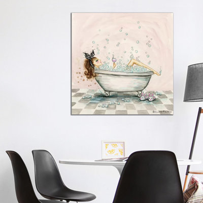 Pamper Yourself Bubble Bath by Bella Pilar - Painting on Canvas