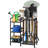 Garden Tool Organizer For Garage Organization, 3 Tier Yard Tool Storage Rack With 35 Long-Handled Tool Slots, Black