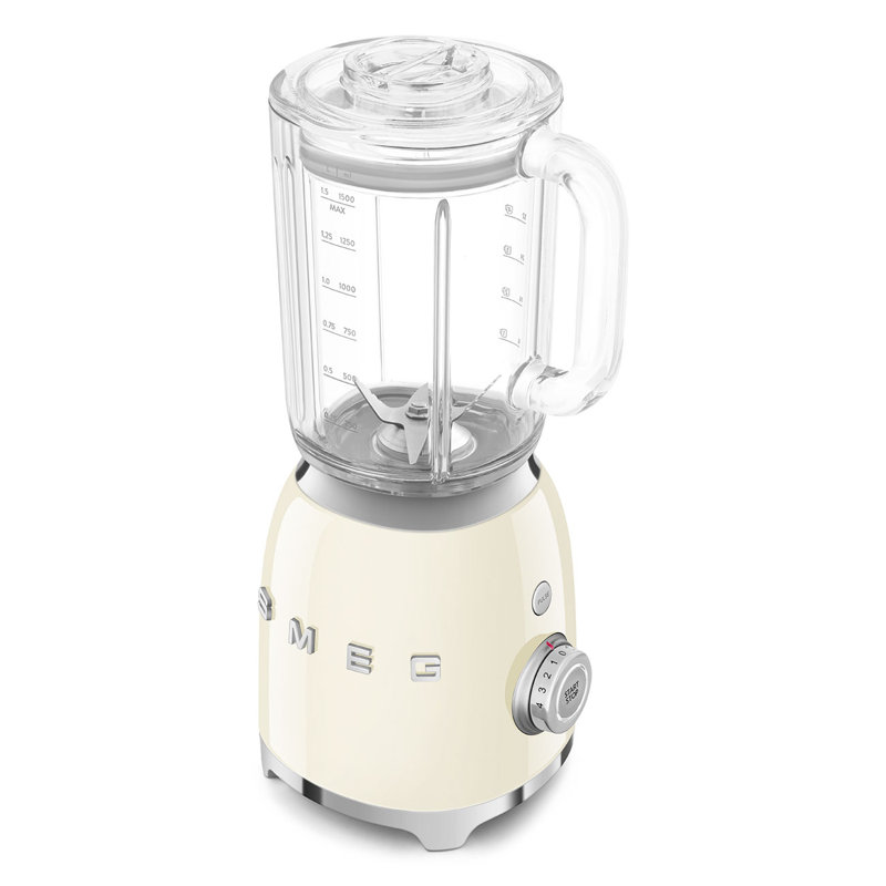 Smeg BLF03 50's Style Retro Countertop Blender, Cream