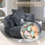 Chenille Bean Bag Chair-468081556
