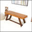 Banc en cuir véritable brun clair
